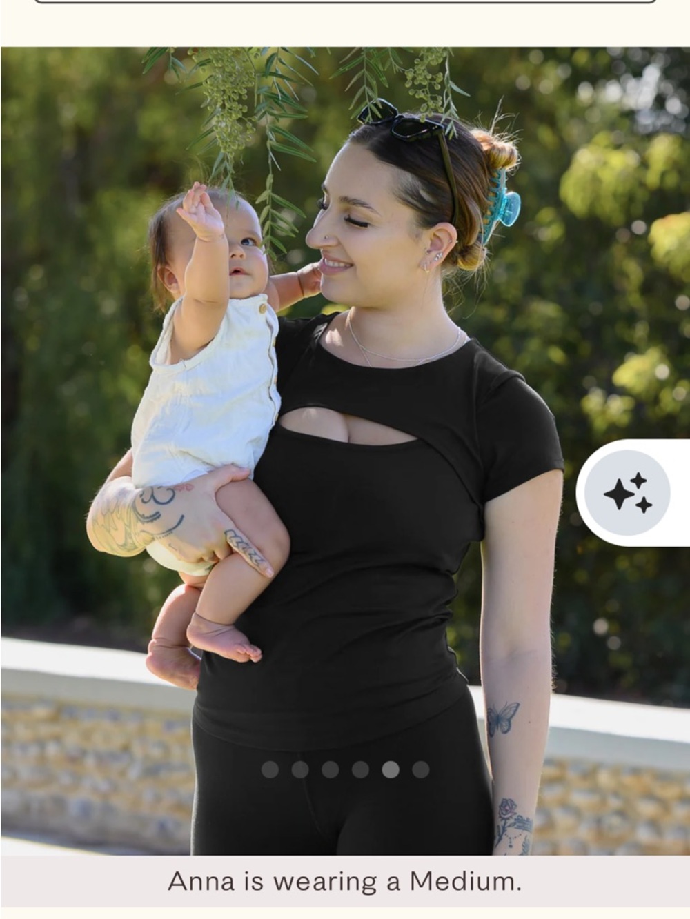 Kindred bravely Luna active cut out nursing  Top